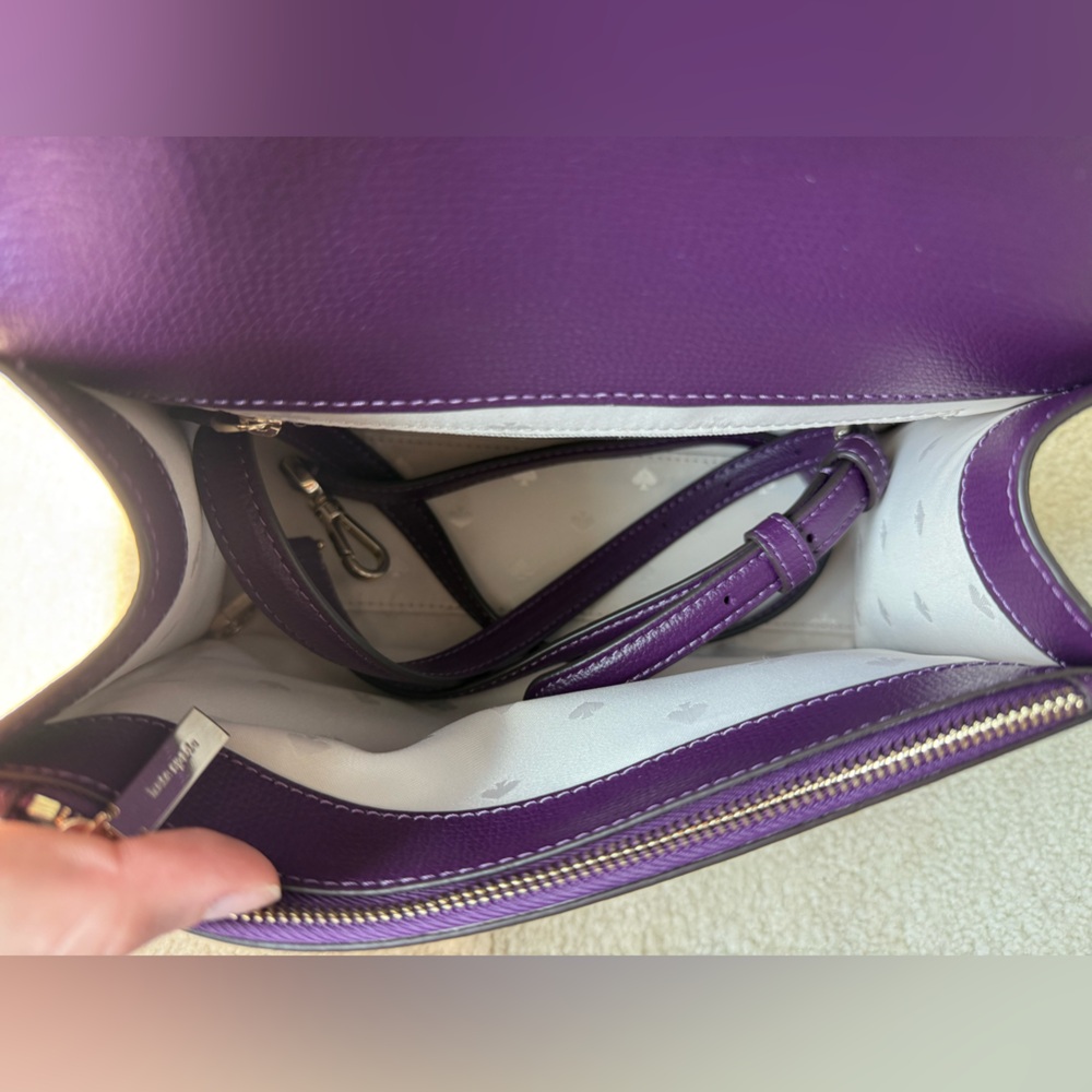 Kate Spade Purple Darcy Satchel - Picture 5 of 6
